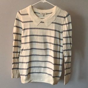 Madewell white sweater Medium